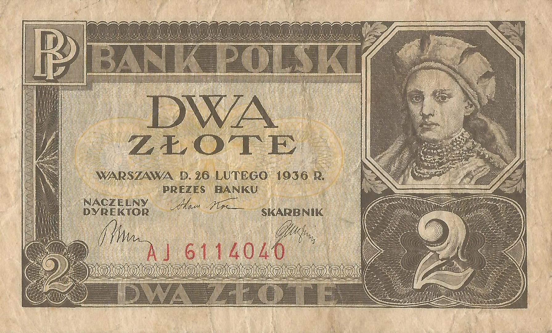 Polonia 15 Pick 76a Anverso jpg