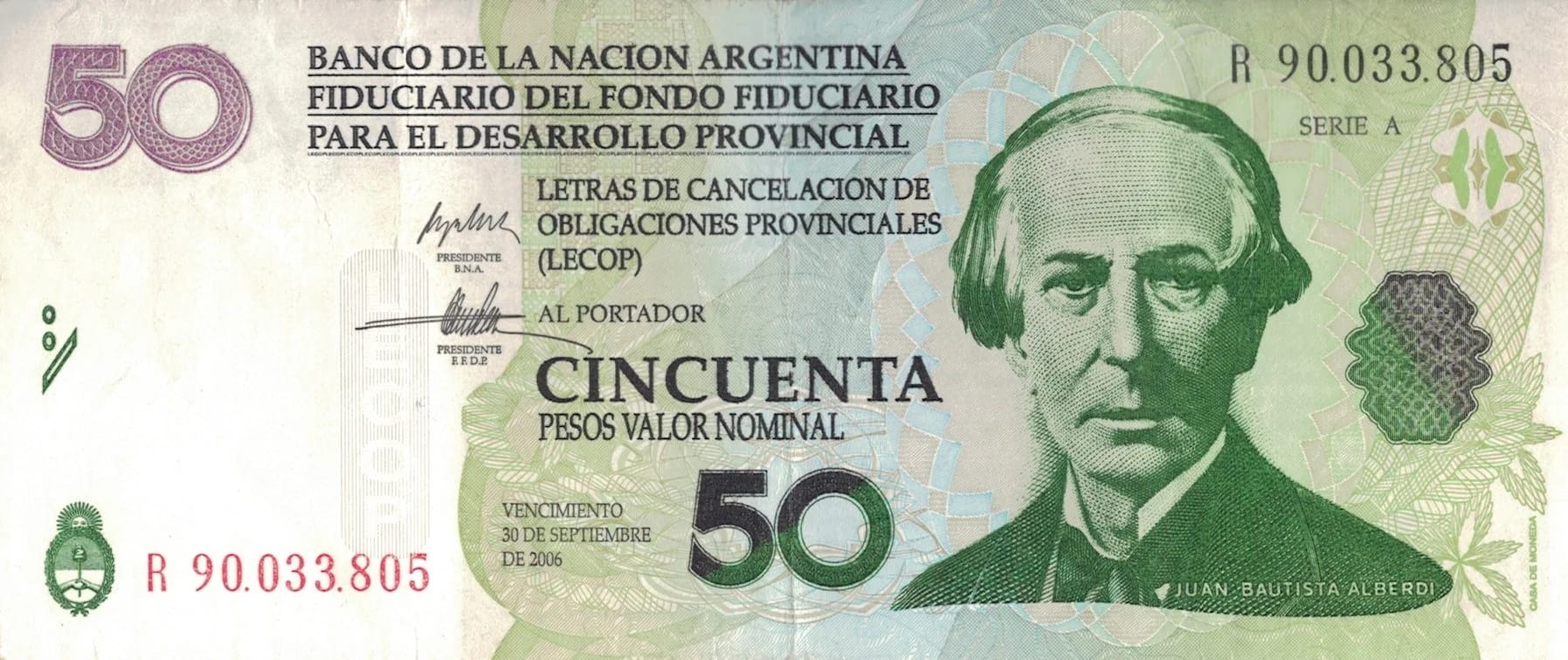 Bonos Provinciales 27 Col 208R Anverso jpg