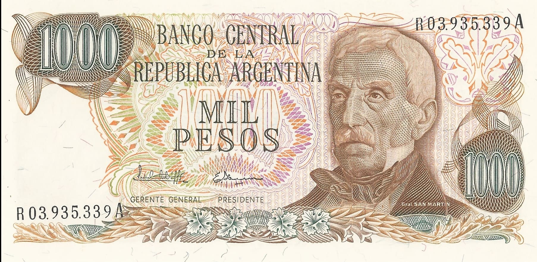 11-Pesos Ley 18188 (1970-1983) 140 Col 655R Anverso
