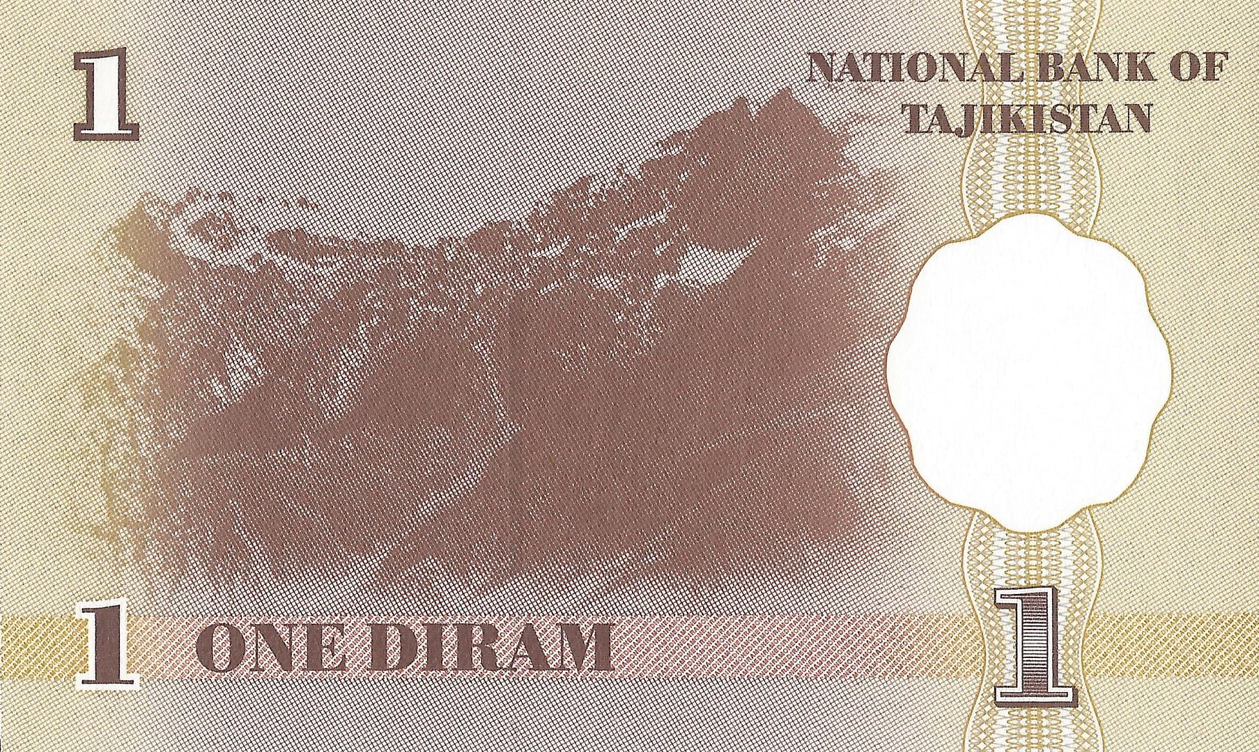 Tayikistán 18 Tajikistan Pick 10a Reverso