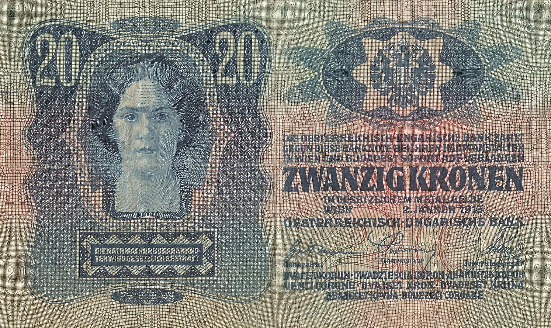 1-Coronas Austro-Húngaras 1913-1915 3 Pick 13 Anverso scaled