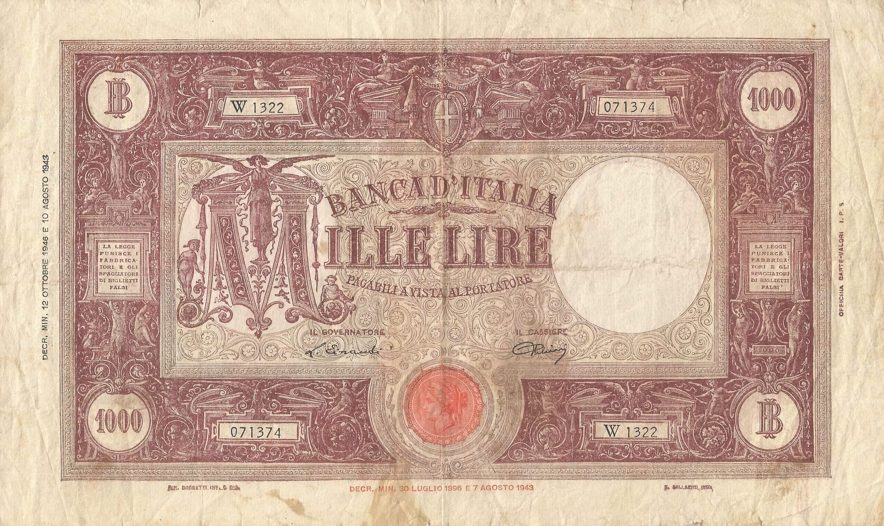 Italia 35 Pick 72c.8 Anverso scaled e1678204573181