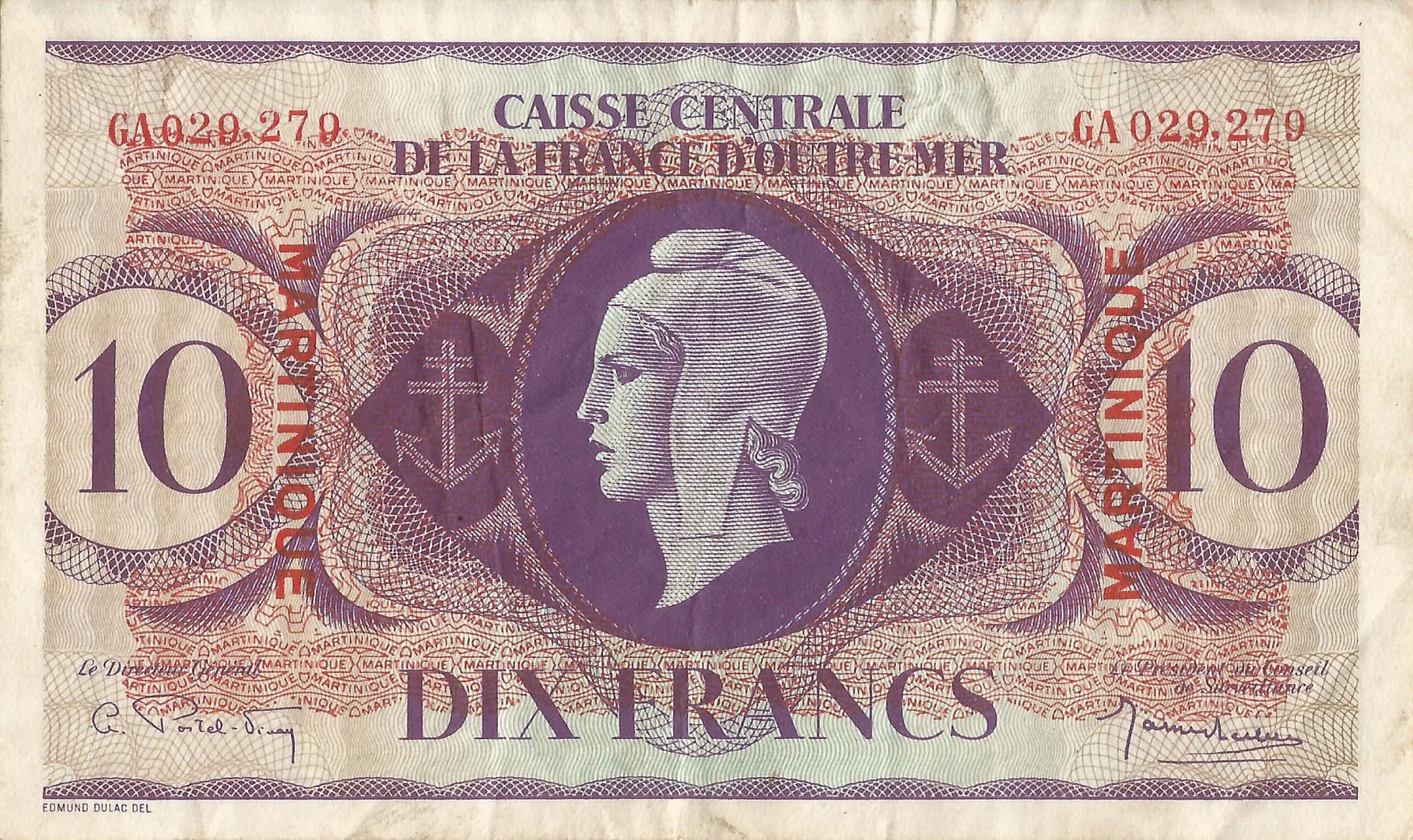 Martinica 5 Pick 23 Anverso scaled jpg