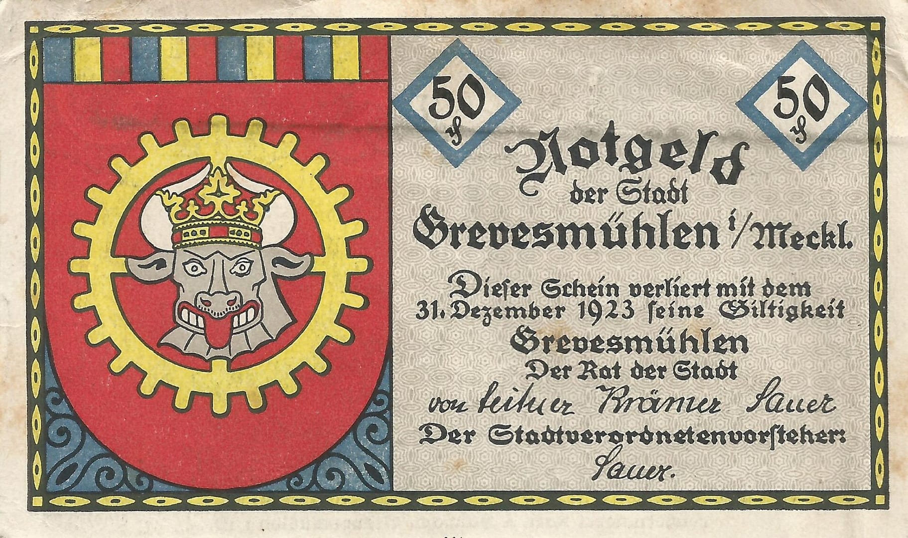 Notgeld - G 9 GM 473.1 Anverso