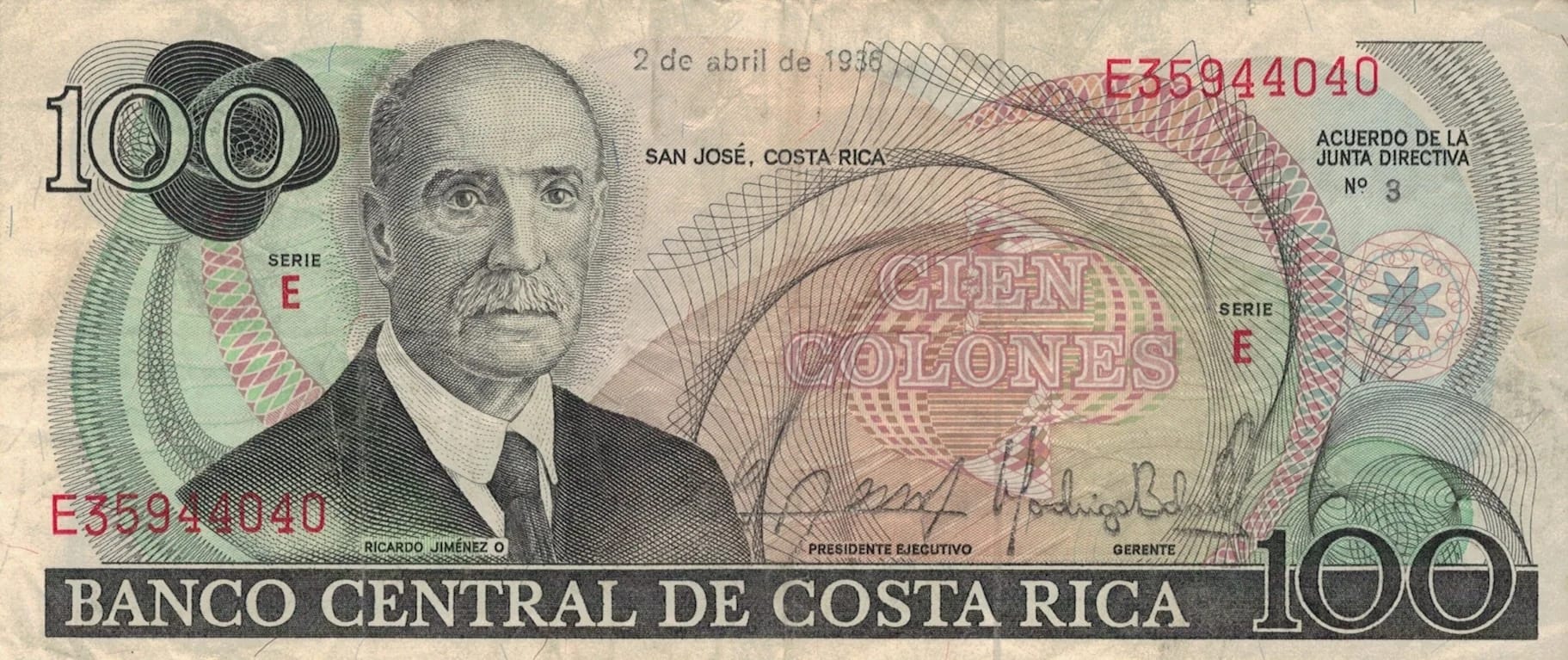 Costa Rica 20 Pick 248b.5 ad jpg