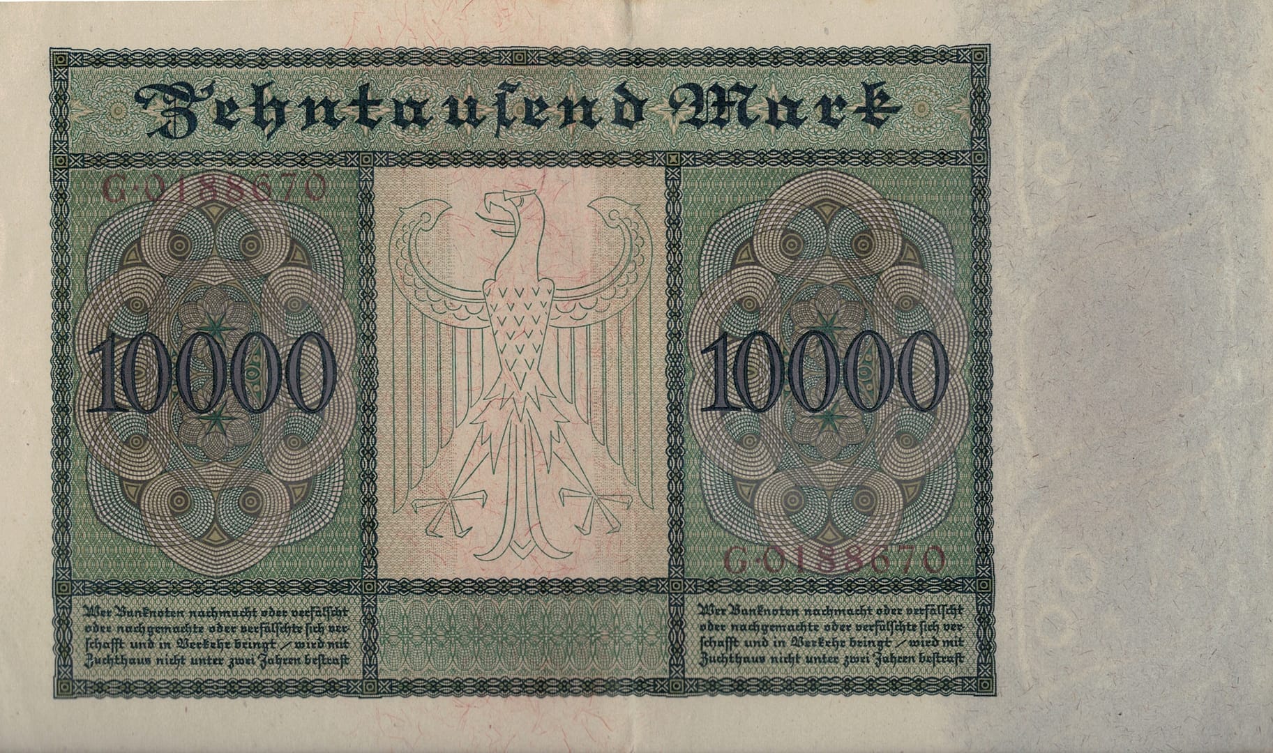 3-Papiermark (1914-1923) 6 Pick 70 at