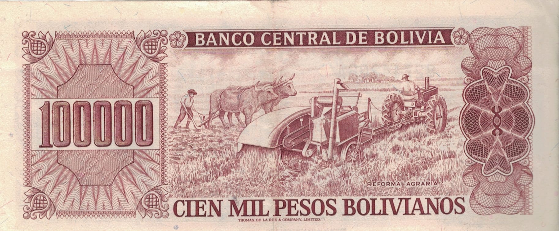 Bolivia 80 Pick 171a.2 at