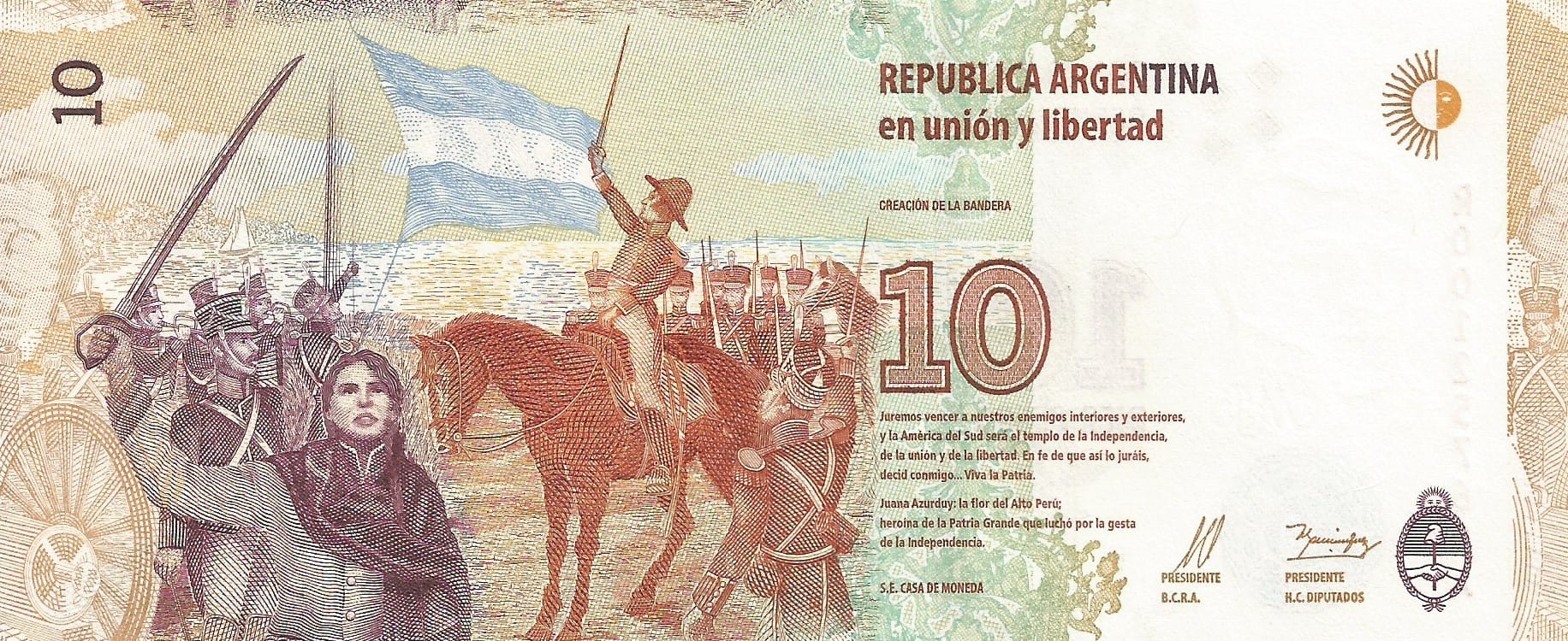 16-Pesos - Serie Tenemos Patria (2012-2018) 11 Col 814R Reverso