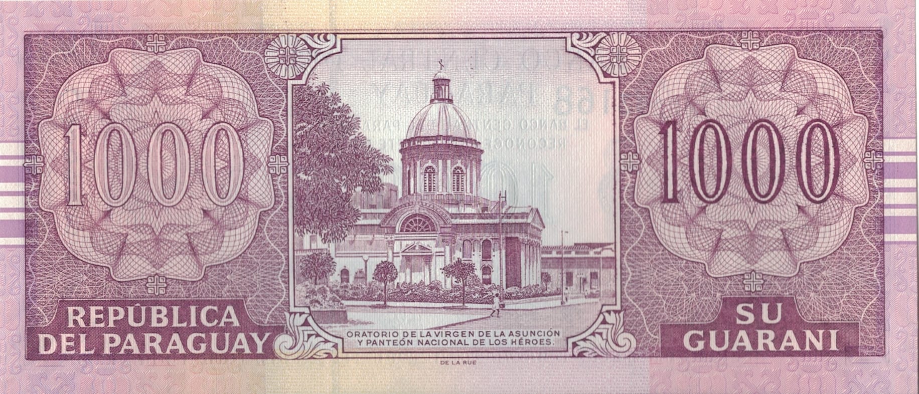 Paraguay 60 Pick 222a Reverso