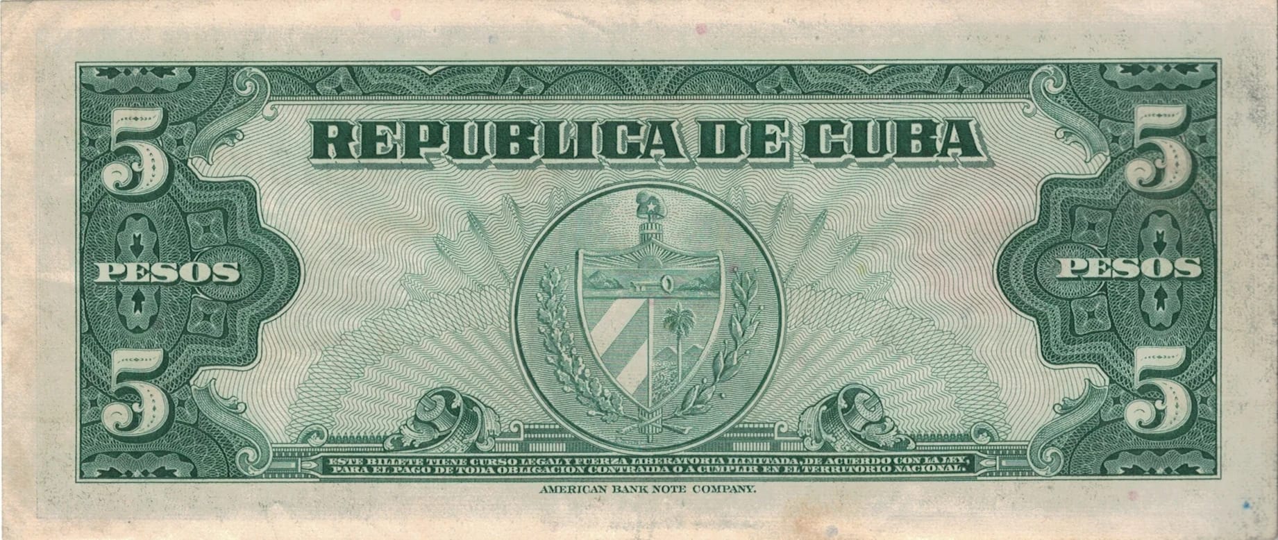 Pesos Cubanos 18 Pick 92a at jpg