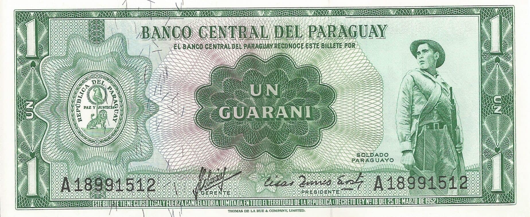 Paraguay 29 Pick 193a.2 ad e1676631498371