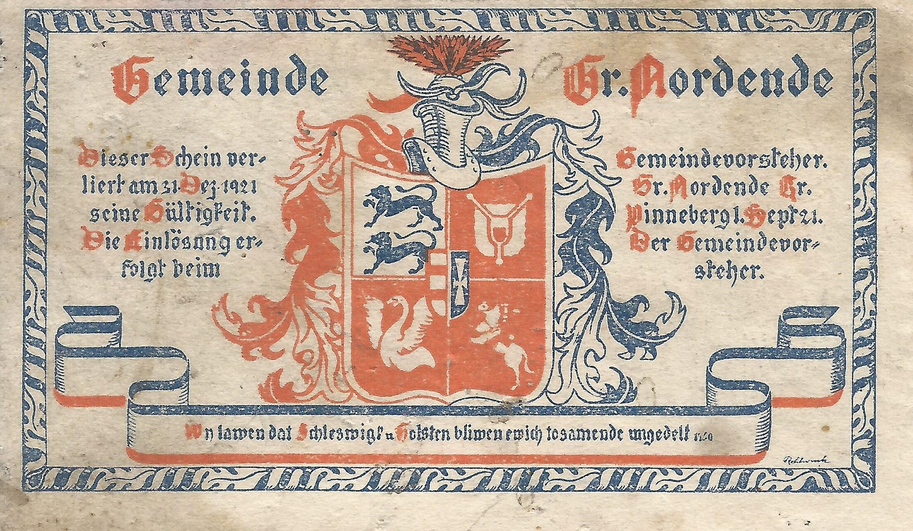 Notgeld - G 11 484.1a 2 4 Anverso e1677154851554