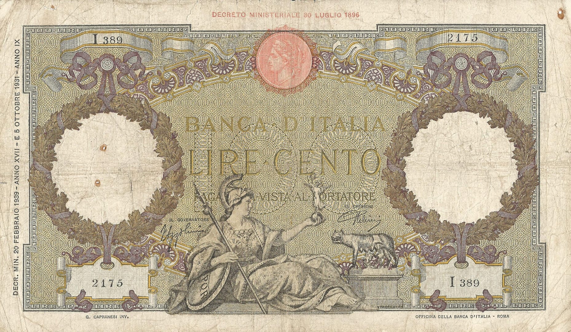 Italia 31 Pick 55b.6 Anverso scaled