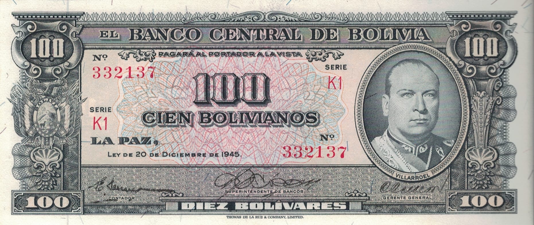 Bolivia 45 Pick 147a.8 ad