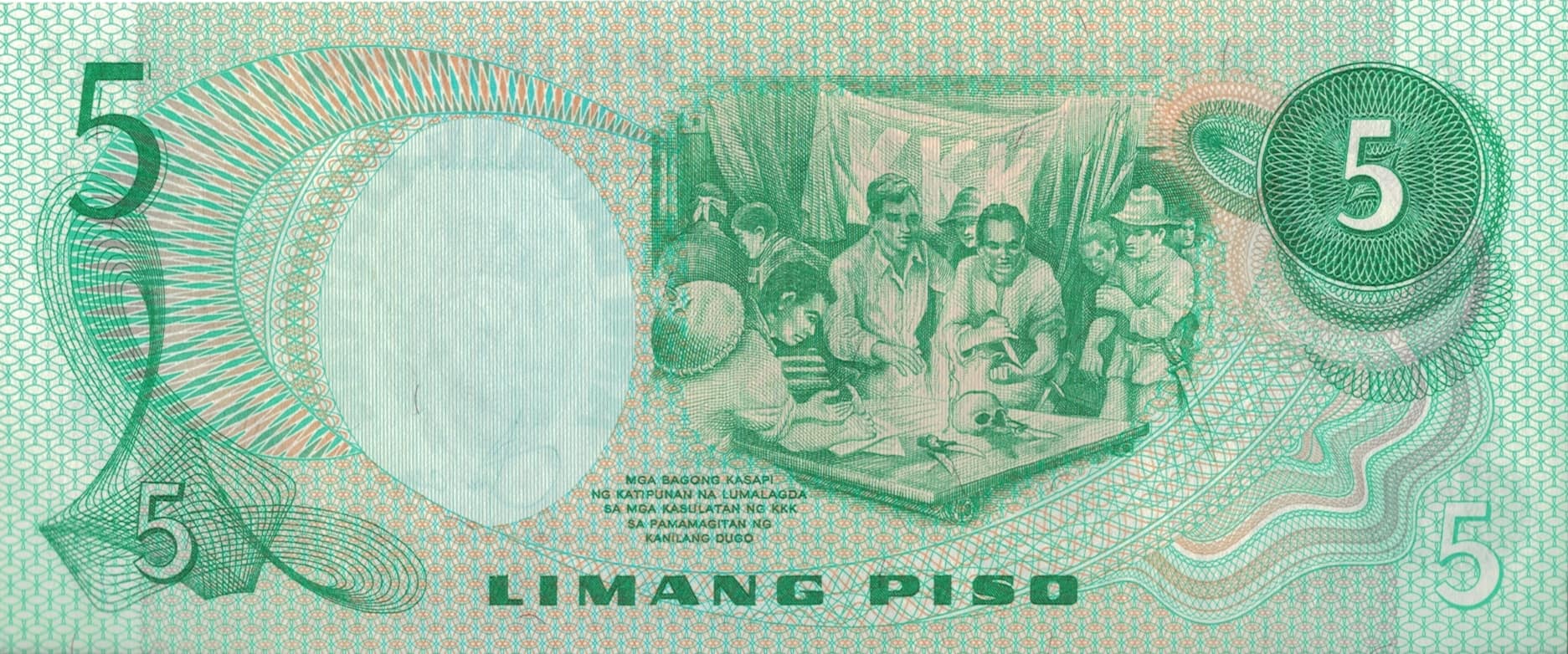 Filipinas 72 Pick 160b Reverso