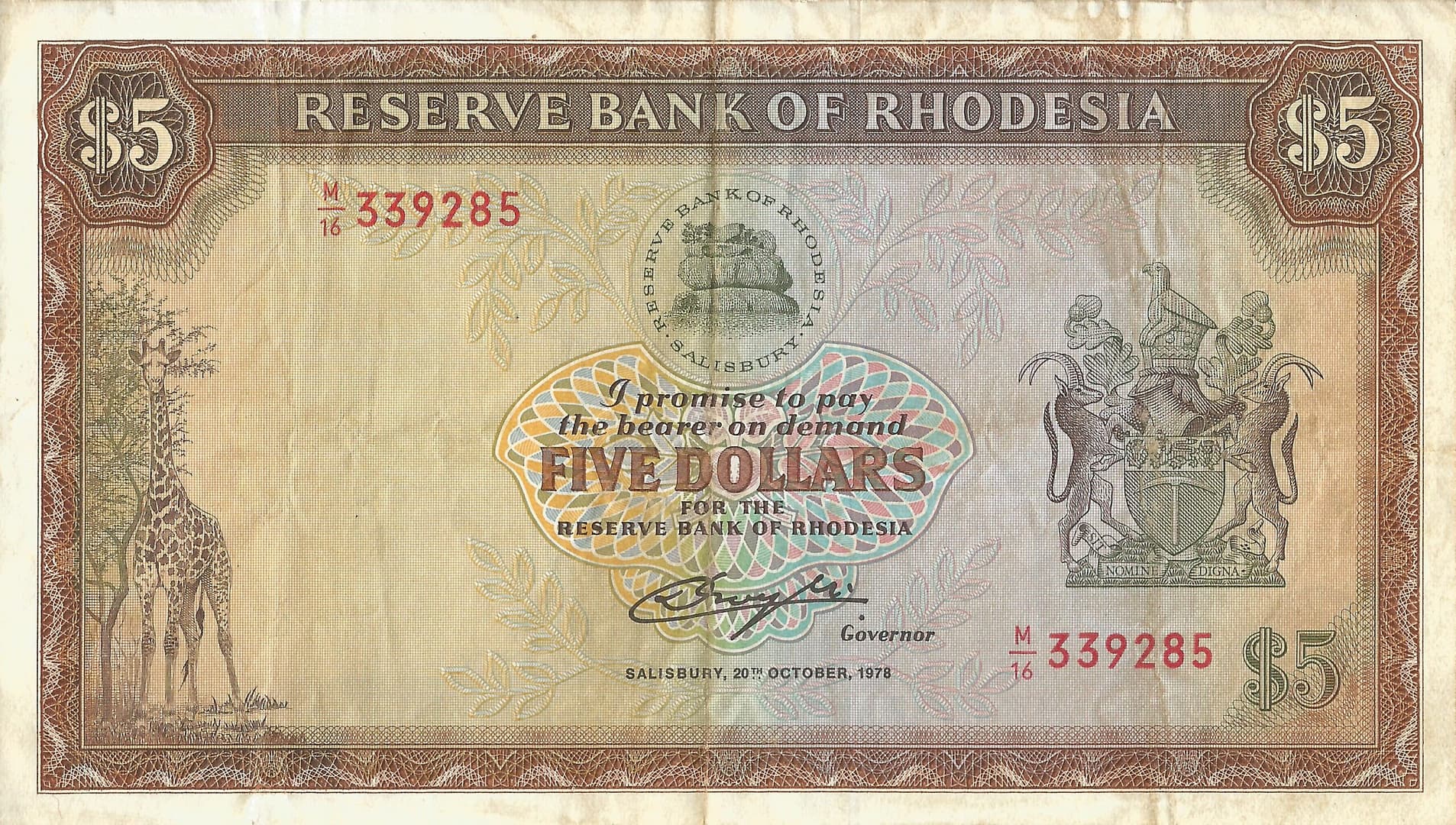 Rodesia 5 Pick 36b Anverso 1 scaled
