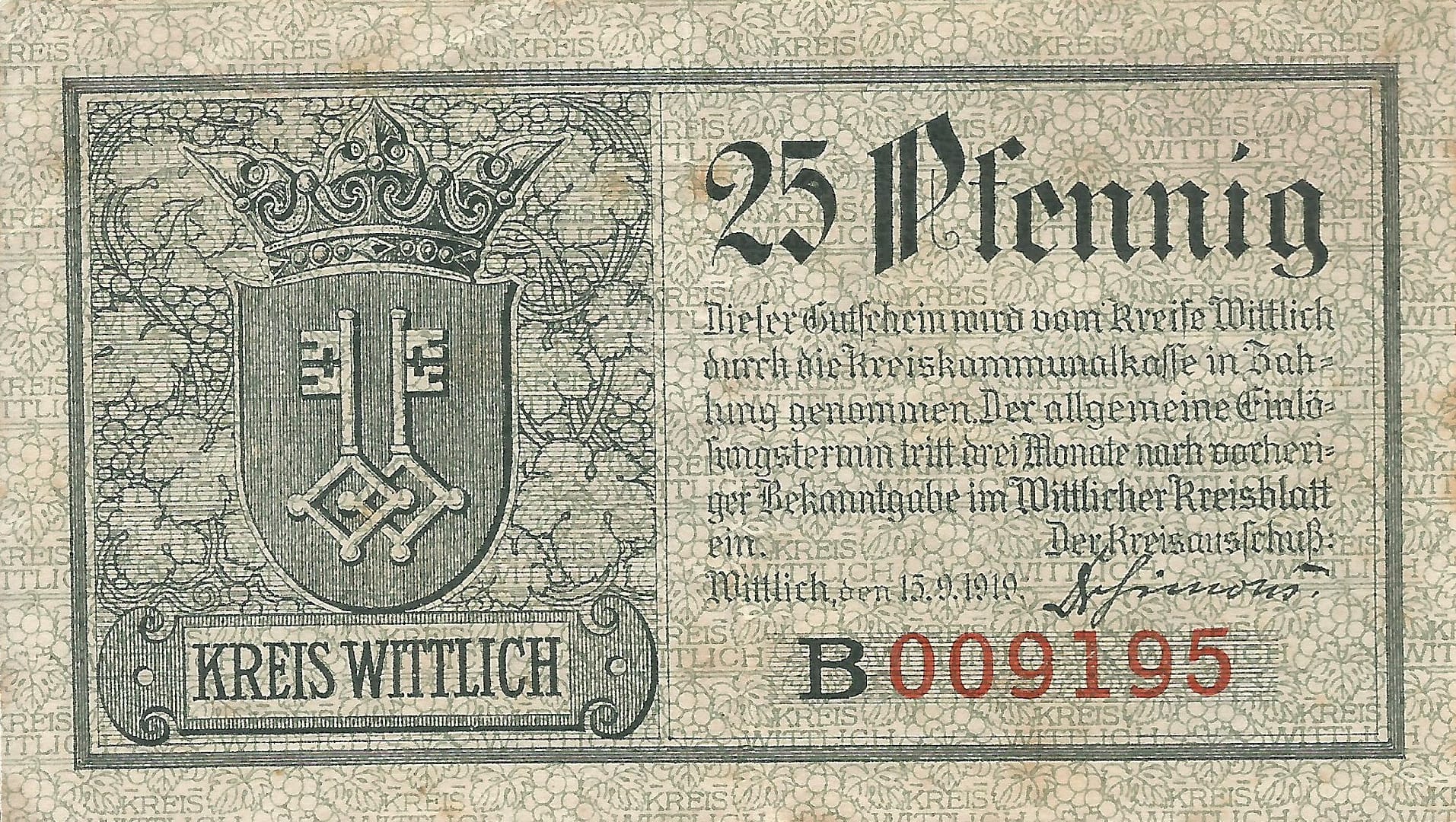 Notgeld - W 31 W52.3a Anverso