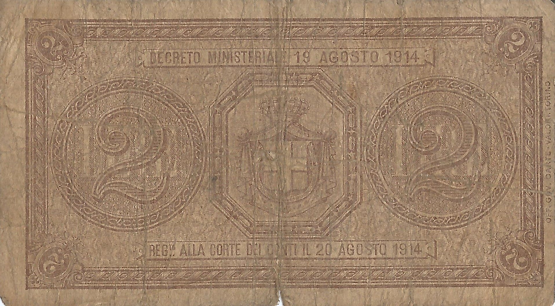 Italia 26 Pick 37a Reverso