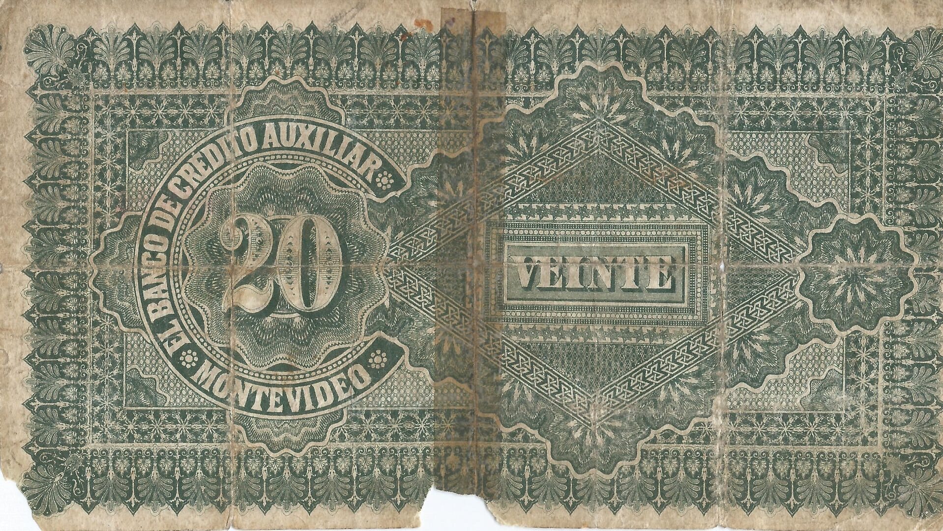 Uruguay 14 Pick S164r Reverso