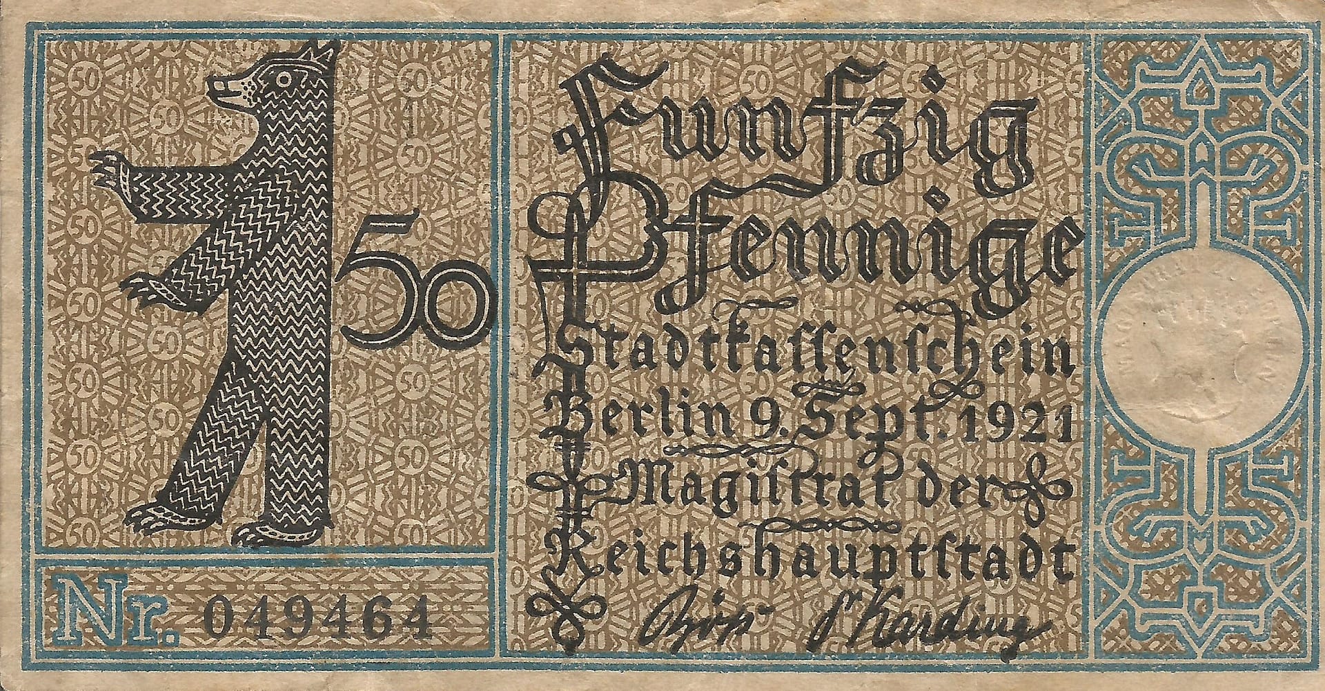 Notgeld - B 3 92.1 11 20 Anverso