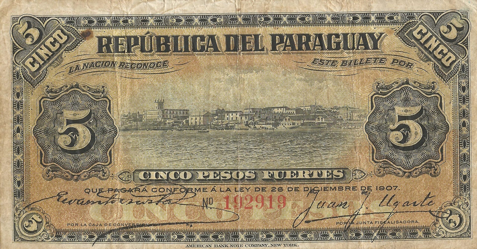 Paraguay 11 Pick 118 Anverso scaled