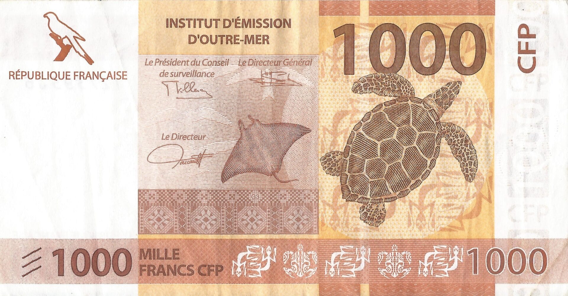 Territorios Franceses del Pacífico 8 Pick 6c Anverso