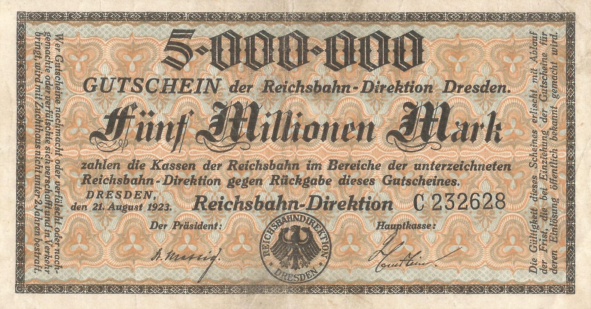 15-Billetes de Oficina del ferrocarril 8 Pick S1176 Anverso