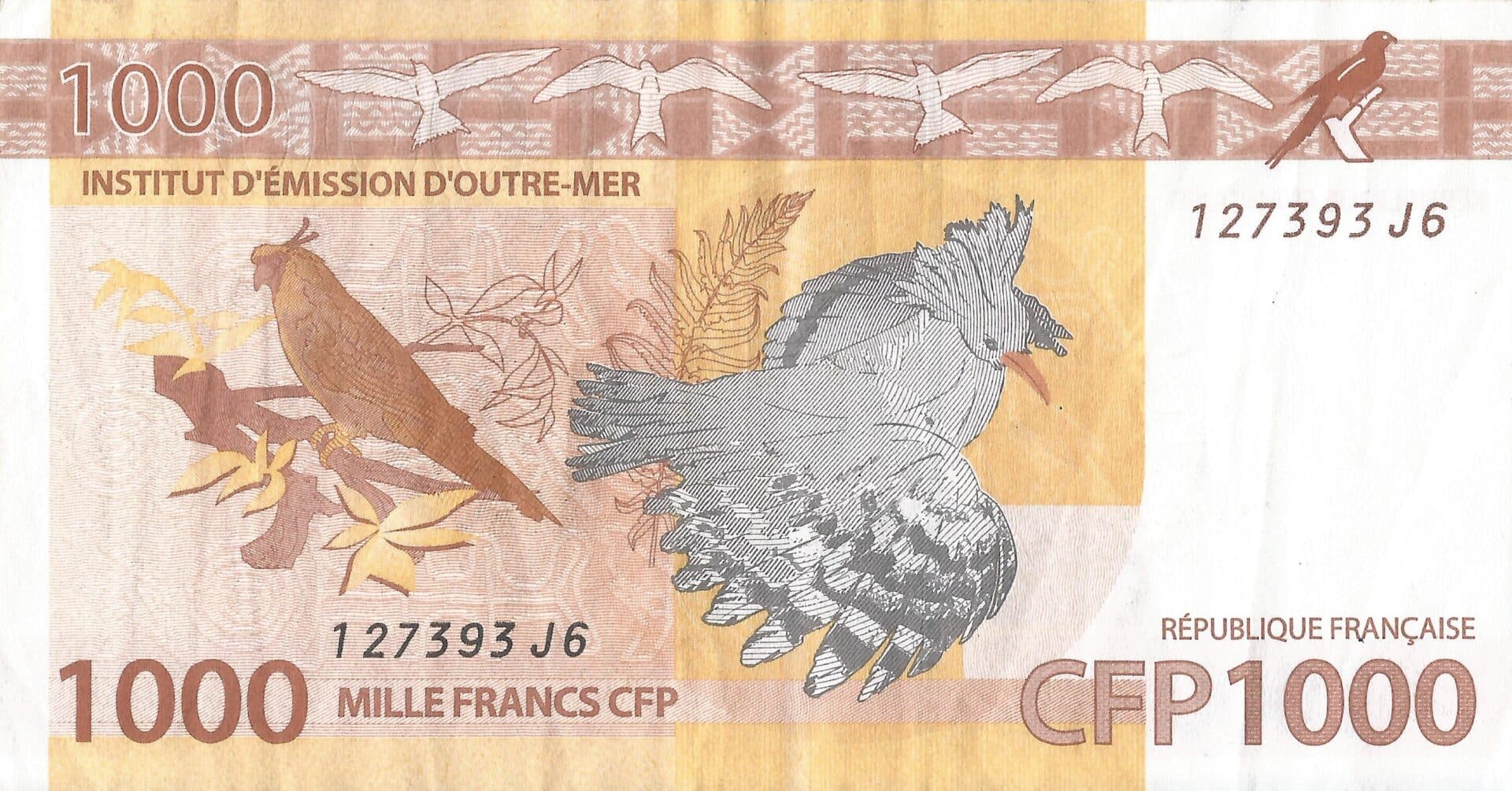 Territorios Franceses del Pacífico 9 Pick 6c Reverso