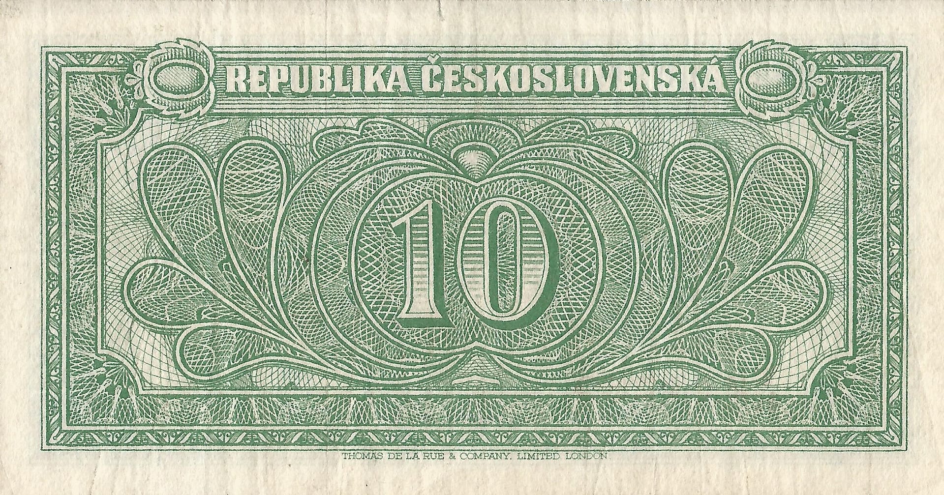 Checoslovaquia 8 Checoslovaquia Pick 60a Reverso