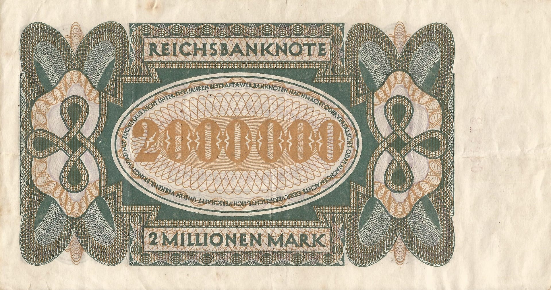 3-Papiermark (1914-1923) 32 Pick 89a.2 Reverso scaled