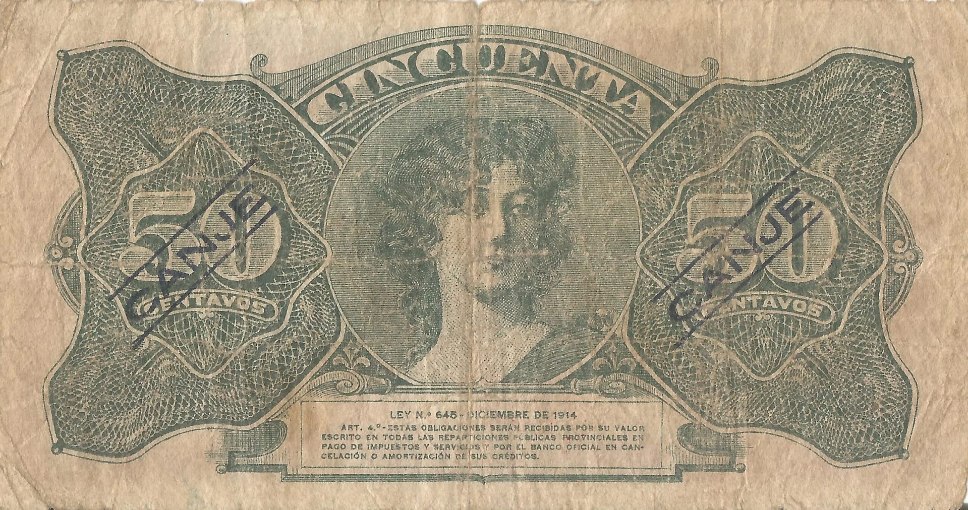 1-Ediciones Especiales Regionales y de Bancos Privados (1841-1904) 41 Pick S2083 Reverso scaled jpg