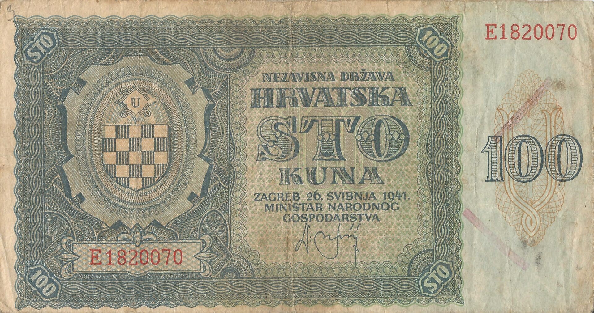 Croacia 5 Pick 2 Anverso