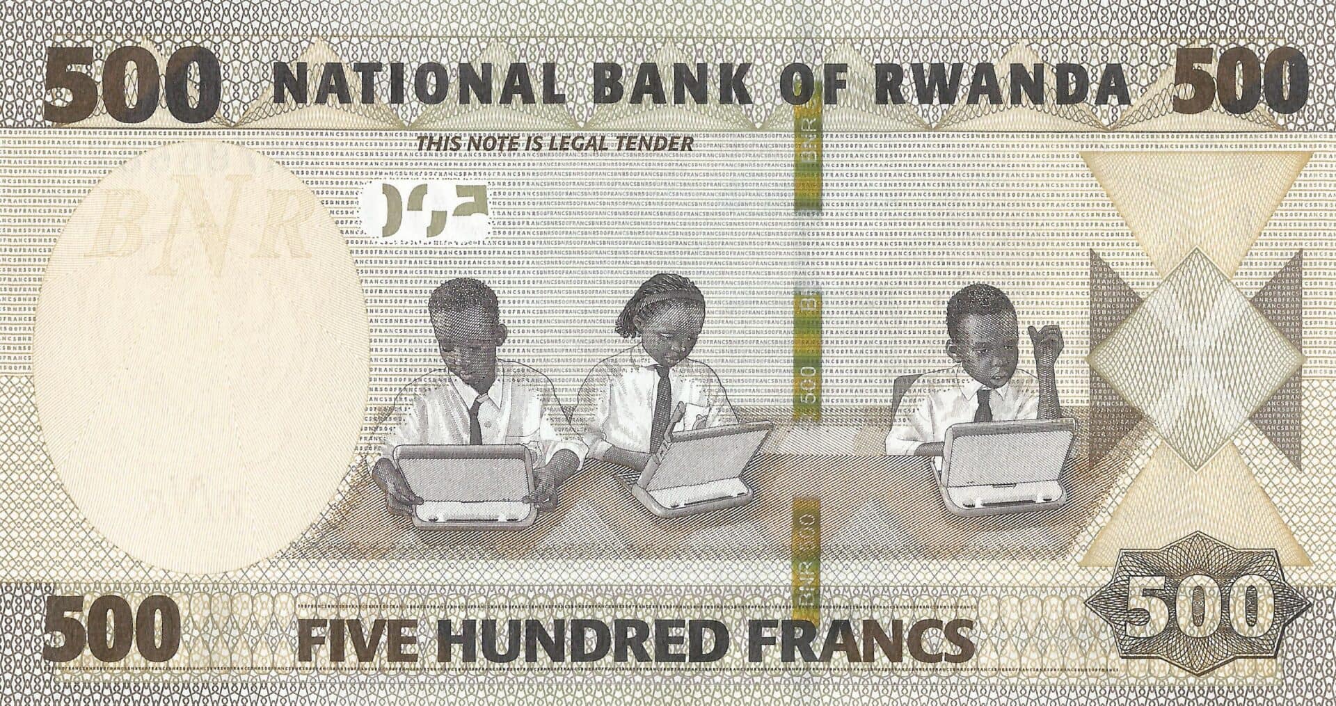 Ruanda 24 Pick 42a Reverso