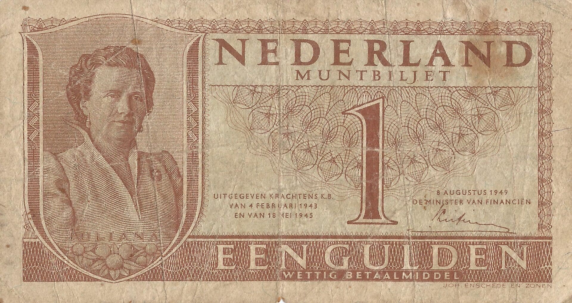 Países Bajos 9 Pick 72a Anverso