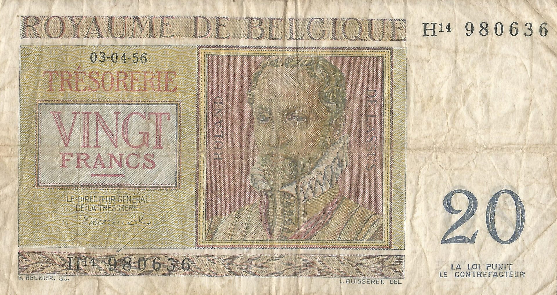 Bélgica 17 Pick 132b Anverso scaled