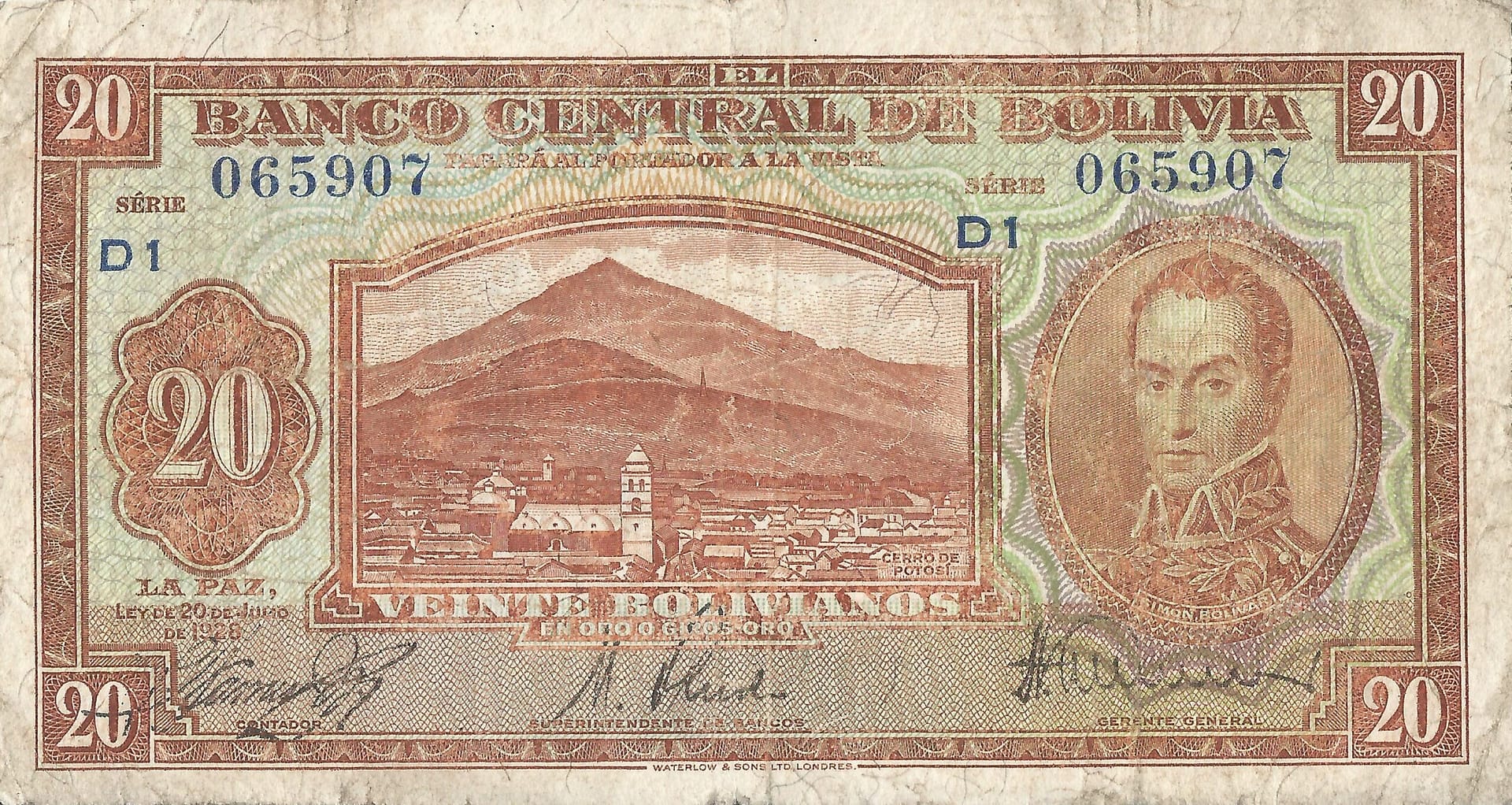 Bolivia 29 Pick 131a.2 Anverso scaled