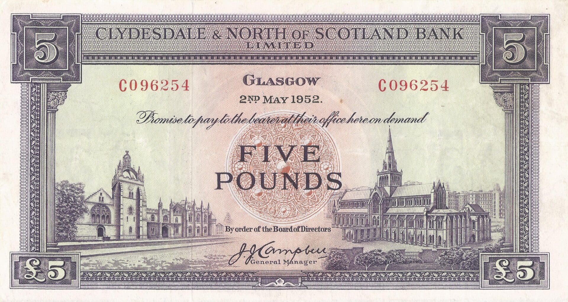 Escocia - Reino Unido 9 Pick 192a Anverso