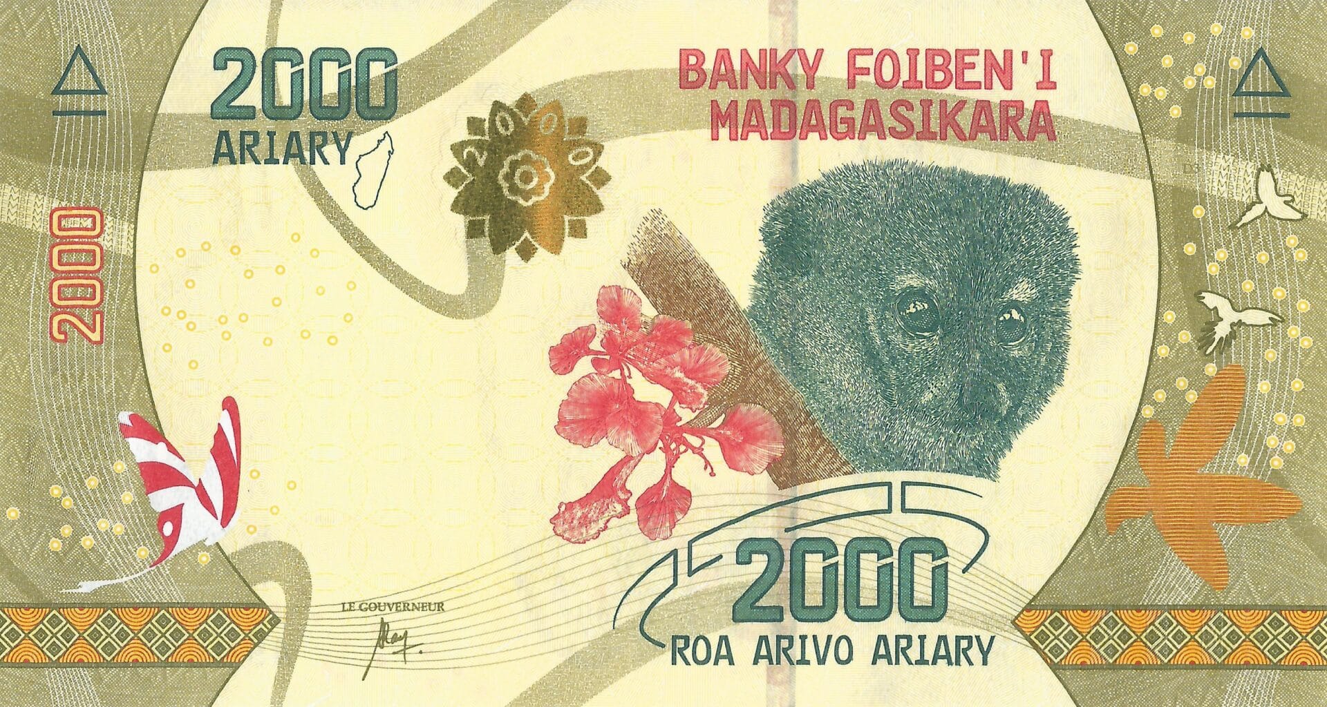 Madagascar 45 Pick 101a Reverso