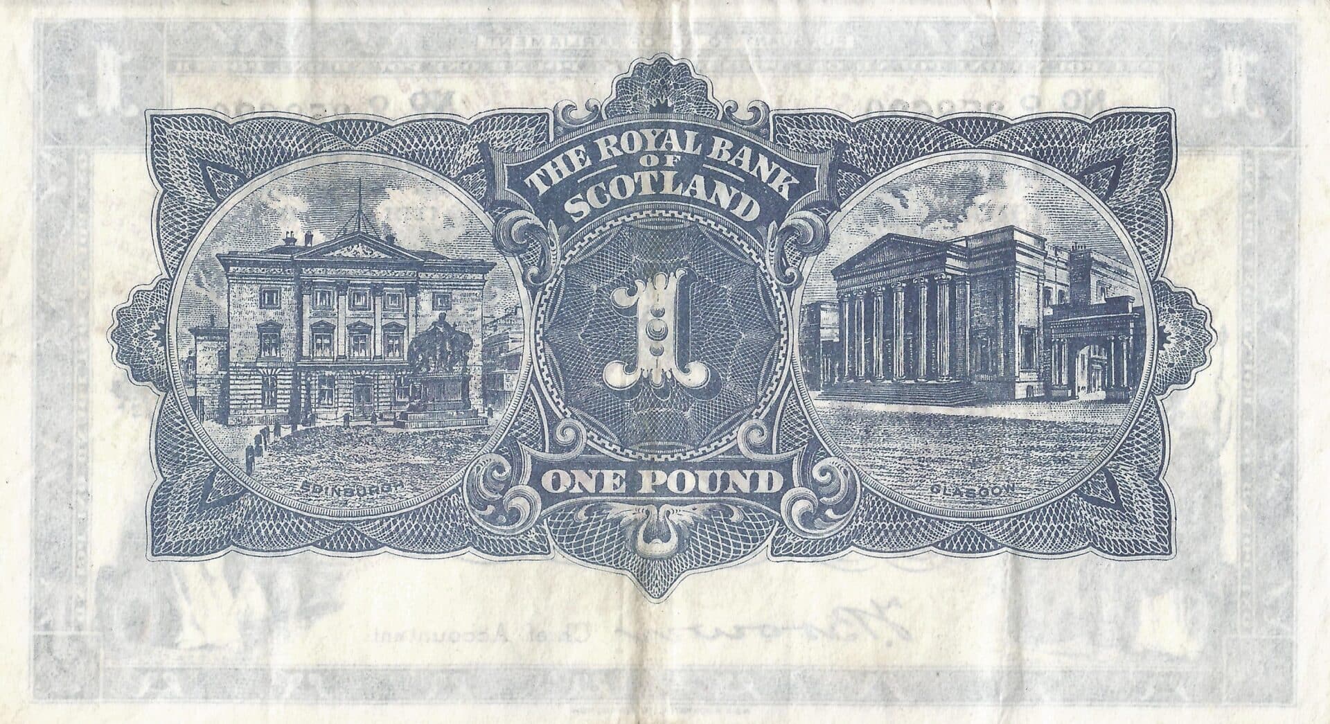 Escocia - Reino Unido 12 Pick 322b Reverso