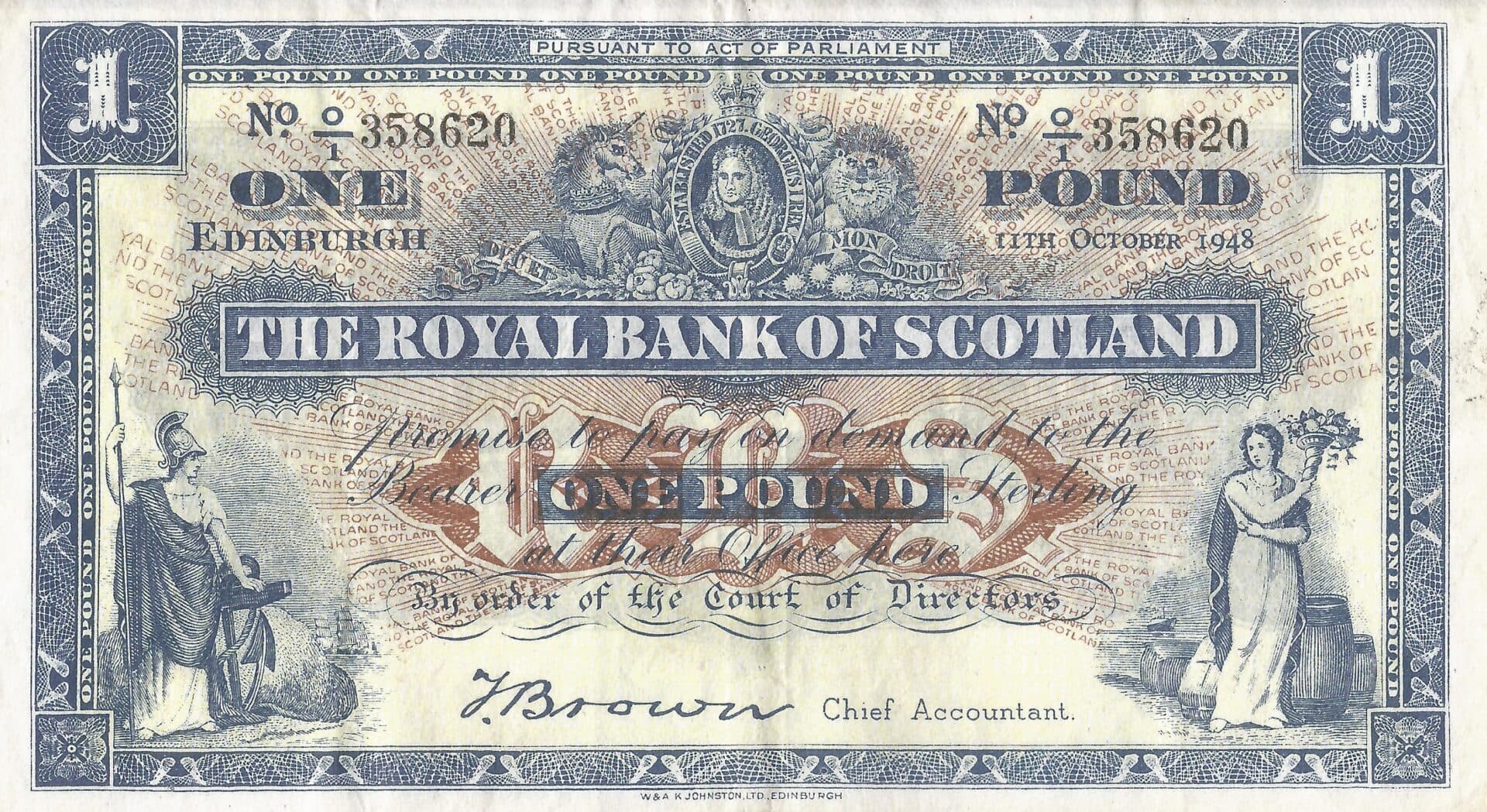 Escocia - Reino Unido 11 Pick 322b Anverso