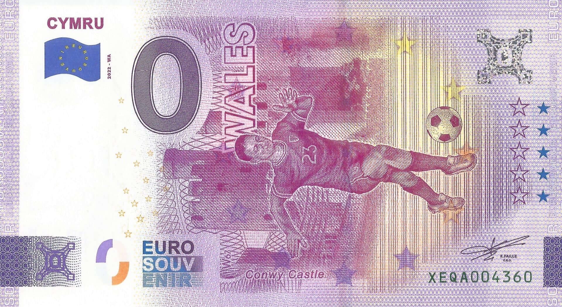 Fantasía 77 0 Euros Wales Anverso