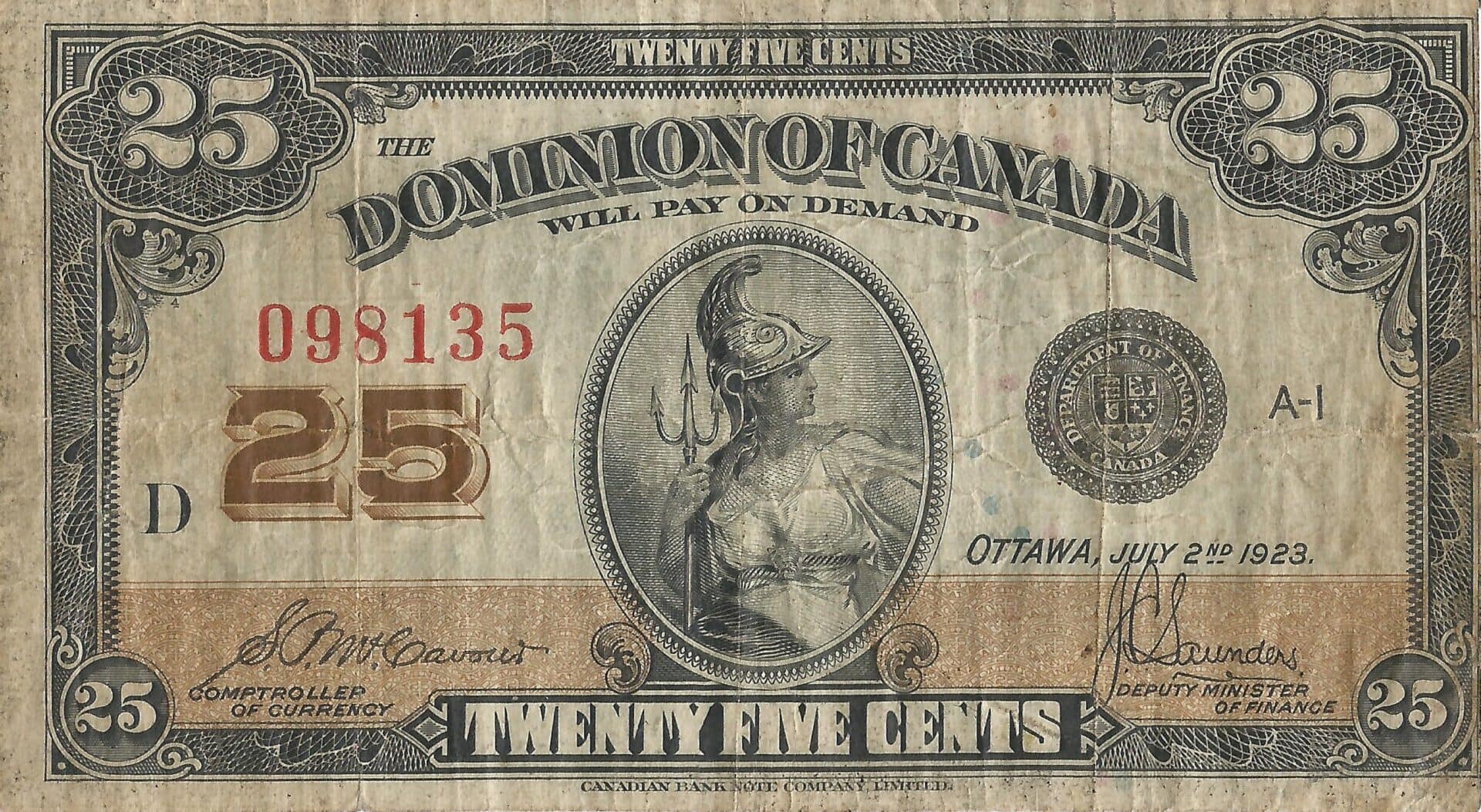 Canadá 7 Pick 11b Anverso