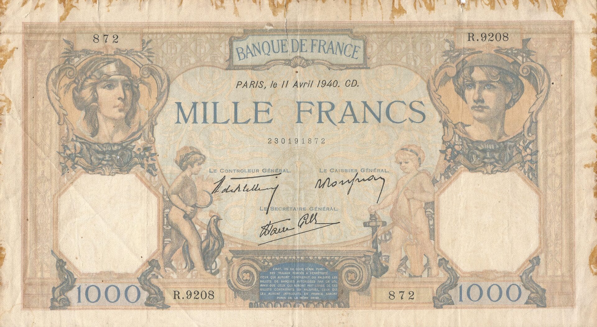 Francia 75 Pick 90c.22 Anverso