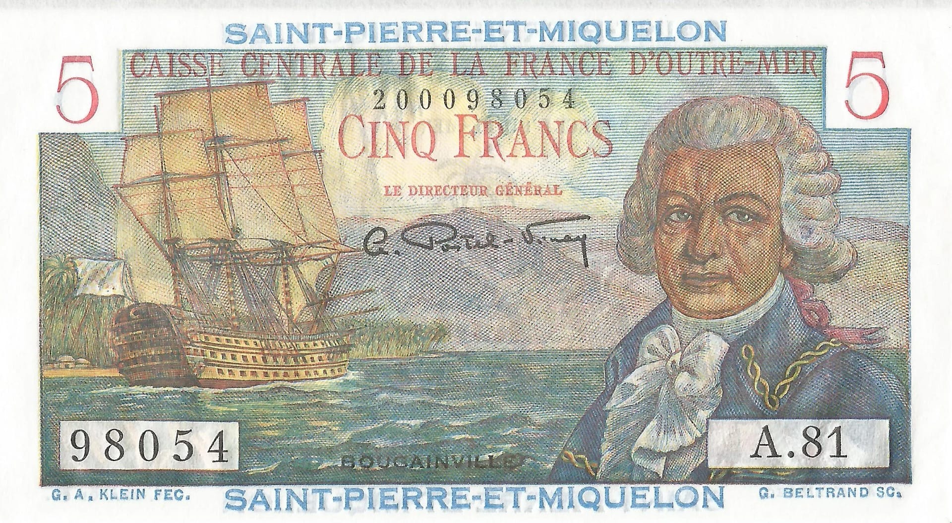 Saint Pierre y Miquelón 5 Pick 22 Anverso jpg