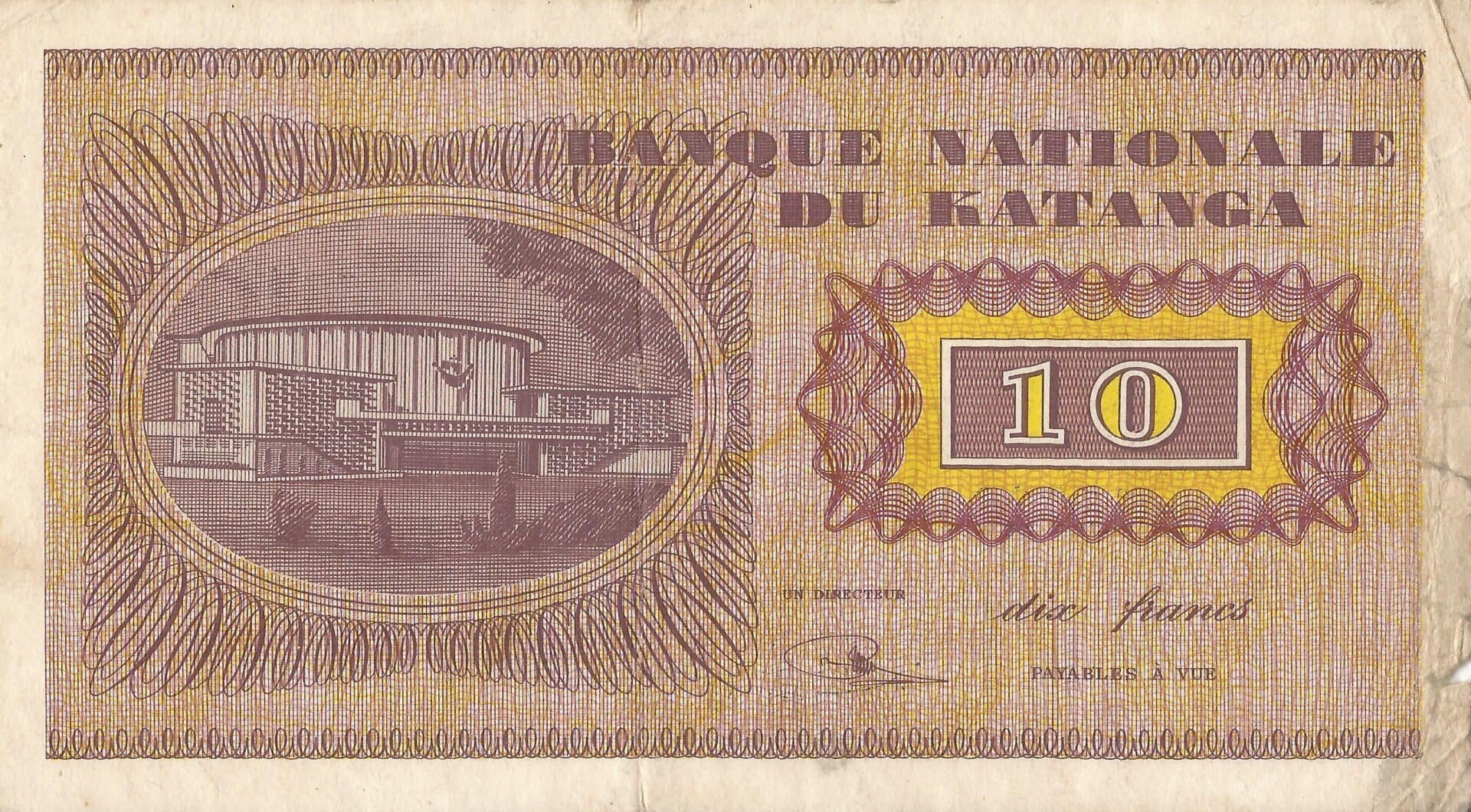 Katanga 6 Pick 5a.2 Reverso