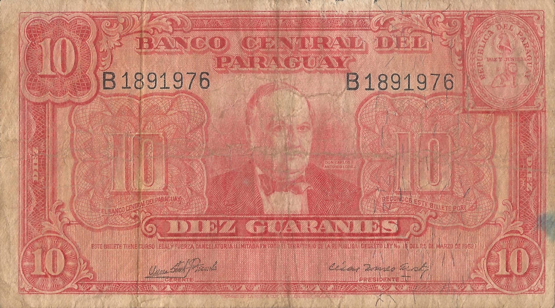 Paraguay 25 Pick 187c Anverso scaled