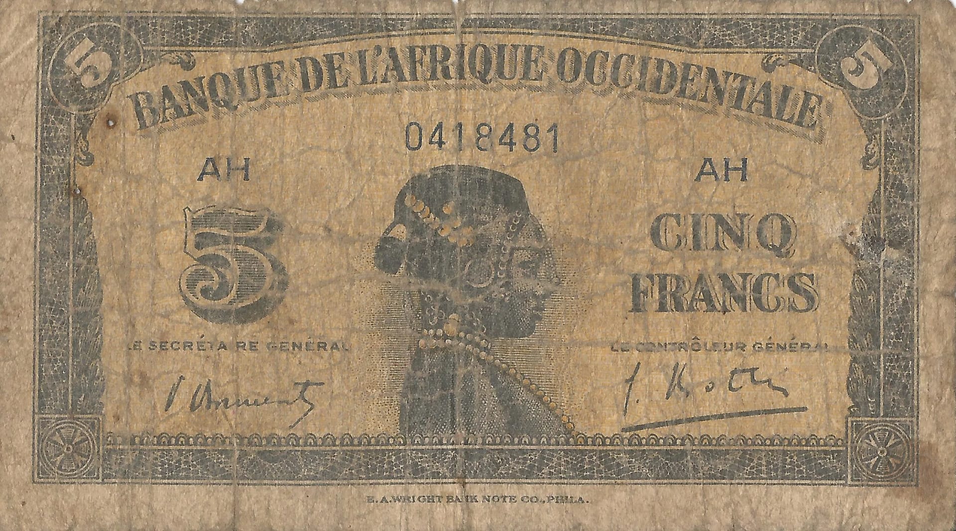 África Occidental Francesa 8 Pick 28b Anverso scaled