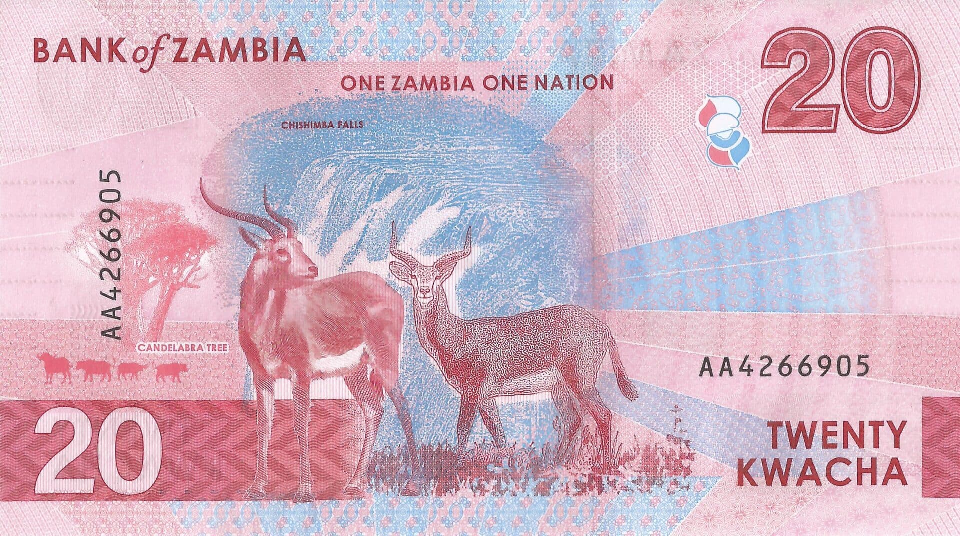 Zambia 34 Pick 63a Reverso
