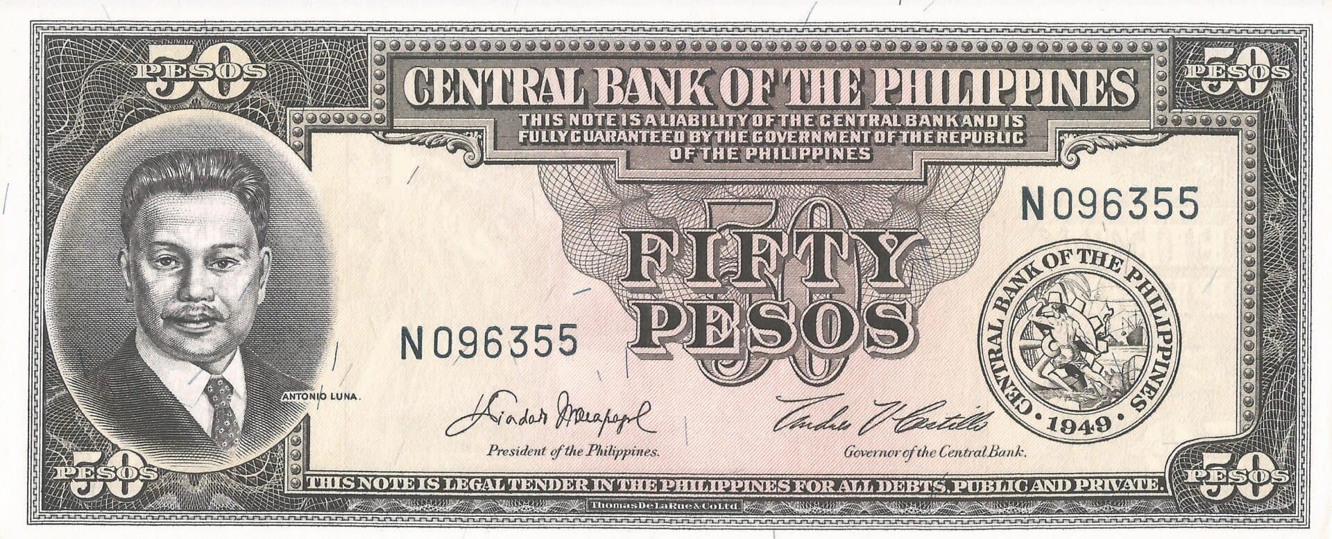 Filipinas 51 Pick 138d Anverso