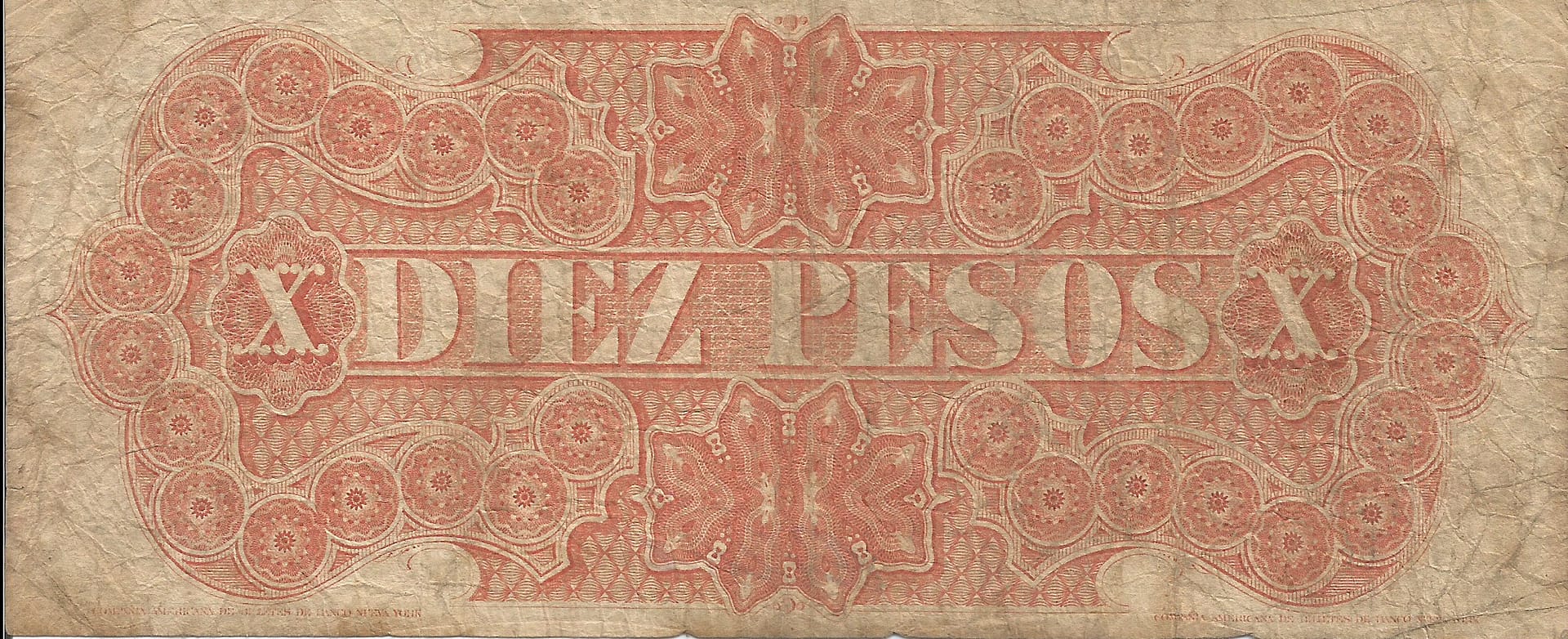 Uruguay 10 Pick S385 Reverso